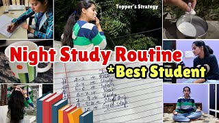 Night Study Routine For Students school college [upl. by Arinay]