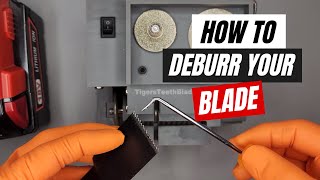 Deburring Your Sharpened Oscillating MultiTool Blades [upl. by Narhet]