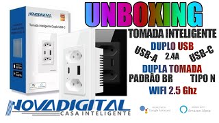 UNBOXING da tomada SMART da Nova Digital [upl. by Tatman456]