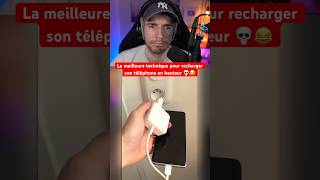 LA MEILLEURE TECHNIQUE POUR RECHARGER SON TÉLÉPHONE EN HAUTEUR 💀😂 [upl. by Cini]