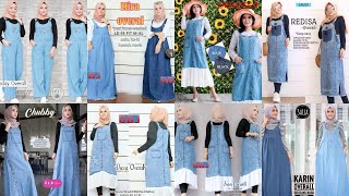 31 FASHION OOTD OVERALL JEANS HIJAB KEKINIAN [upl. by Adlemy]