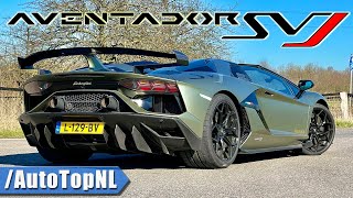 Lamborghini Aventador SVJ Roadster  REVIEW on AUTOBAHN by AutoTopNL [upl. by Mabel]