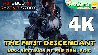 The First Descendant  4k 2160p RX 6800 XT  Ryzen 7 5700X Todos los Presets [upl. by Cirred324]