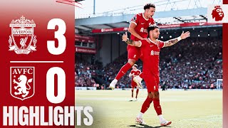 HIGHLIGHTS Szoboszlai scores his FIRST Premier League goal  Liverpool 30 Aston Villa [upl. by Notxap32]