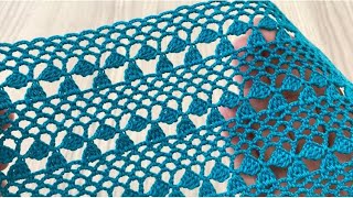 PRETTY ELEGANT Crochet Blouse Sweater Shawl and Runner Model Tutorial [upl. by Air]