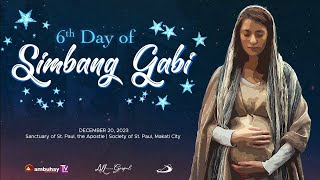 Sambuhay TV Mass  December 20 2023  Simbang Gabi Day 6 [upl. by Nitsirhc]