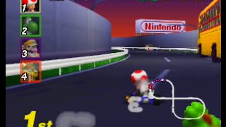 Mario Kart 64  Toads Turnpike N64 [upl. by Madaih]