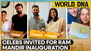 Ram Mandir Inauguration Stars from different film industries to be in attendance  World DNA  WION [upl. by Ahsinrad]