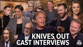 Knives Out Fun Cast Interviews Chris Evans Daniel Craig Ana de Armas Rian Johnson  Extra Butter [upl. by Eissert651]