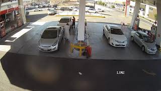 Explosion at petrol station 😱 [upl. by Suckram]