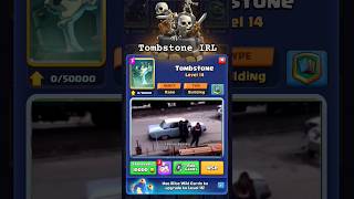 Tombstone in real life ☠️ clashroyale [upl. by Elise]