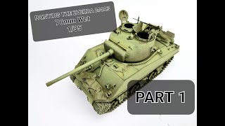 Painting the Zvezda 135th Scale M4A3 76MM SHERMAN TANK W  PART 1 [upl. by Utta]