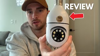 Best 360 Degree Light Bulb Security Camera  Quick Review [upl. by Snowber]