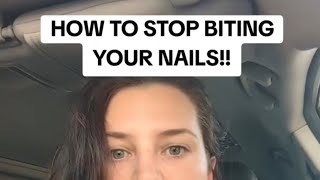 Nail biting habit  how to stop [upl. by Otilrac]