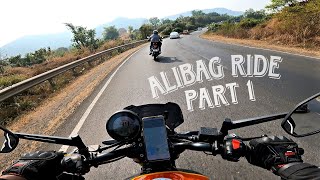 Alibag Bike Ride Explore Natures Beauty and Tranquility part 1  Hindi vlog [upl. by Nyraa]