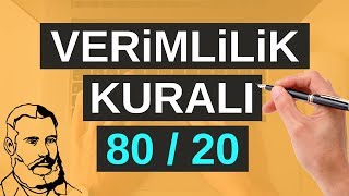 Başarılı insanların daha verimli olabilme sırrı  8020 kuralı – Pareto ilkesi [upl. by Asetal701]