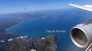 Full Flight to Palma de Mallorca with unique Malle view  MultiCam Inflight Video [upl. by Kulda220]