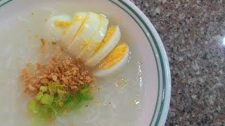 How To Cook The Perfect Congee or Lugaw with boiled eggs on top [upl. by Briant]