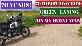 70th birthday ride greenlaning in Derbyshire on my Royal Enfield Himalayan [upl. by Zerep]