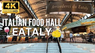 4K Amazing Upscale Italian Food Hall Walking Eataly Las Vegas  Park MGM Hotel  Las Vegas Dining [upl. by Carmel865]