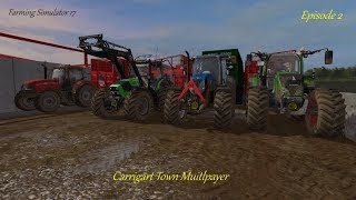 Fs17  Carrigart Town Multiplayer  Episode 2  Start of Silage [upl. by Nacul227]