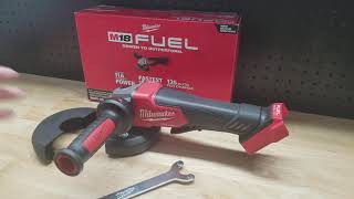 Take A Quick Look At This Milwaukee M18 Fuel Angle Grinder 288020 [upl. by Atinuhs86]