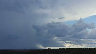 Distant Time lapse of isolated Supercell storm south of Nowra [upl. by Ttnerb]