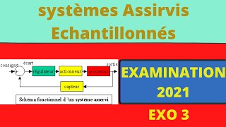 systèmes asservis échantillonnés EXO 3 Exam 2021 شرح بالعربية [upl. by Sivert]