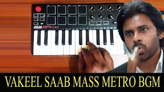 Vakeel Saab  Mass Metro Bgm By Raj Bharath  Pawan Kalyan  Thaman SS [upl. by Godewyn]