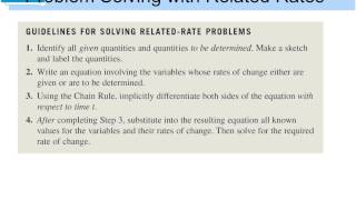 Calc 26 Related Rates [upl. by Lorola]