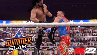 WWE 2K22  Seth Rollins Vs Dominik Mysterio  Summerslam 2020  PS5 [upl. by Naes453]