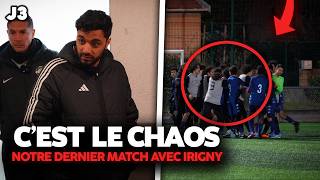 J3  quotVOUS VOUS CHIZ DESSUSquot bagarre carton rouge match DE FOU et ambiance électrique [upl. by Doi]