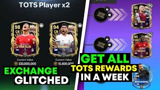 TOTS EXCHANGE GLITCH 😱🤐 TOTS DETAILED GUIDE 📝 GET ALL F2P REWARDS IN A WEEK  3x96 TOTS ICON 🆓 [upl. by Gesner]