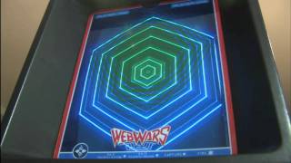 Classic Game Room  WEB WARS for Vectrex review [upl. by Aryahay]