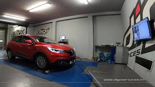 Renault Kadjar 15 DCI 110cv AUTO Reprogrammationn Moteur  129cv Digiservices Paris 77 Dyno [upl. by Constantia]