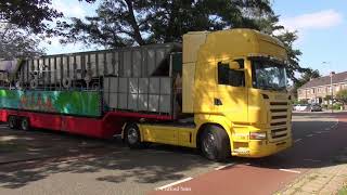 Kermis Heemskerk 2021 afbouw en transport deel 5 [upl. by Mcspadden]