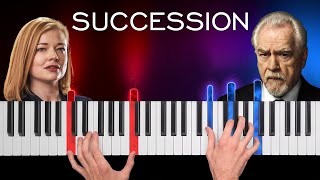 Succession  Main Theme  Piano Cover amp Tutorial [upl. by Nerra]