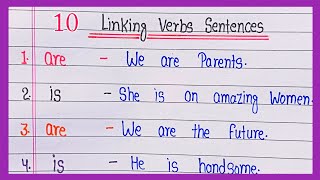 Linking Verbs Sentences  10 example of linking verb sentences  examples of linking Verbs [upl. by Middlesworth]