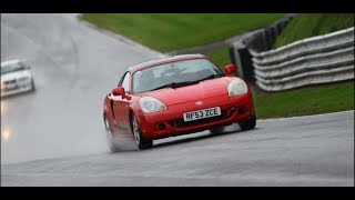 Uniroyal Rainsport 5 track test  Oulton Park MR2 2ZZ [upl. by Lacsap51]