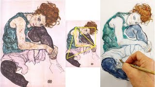 Egon SCHIELE  How to Develop Your Figure Drawing STYLE [upl. by Sylram]