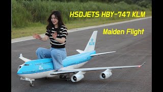 HSD 747 Maiden Flight Remastered [upl. by Castle]