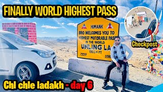 Finally UMLINGLA🌍WORLD HIGHEST MOTORABLE PASS par pohonch hi gae 😍 [upl. by Petulah]