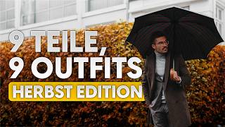 9 Teile 9 Outfits Herbst Edition  Stylingtipps für Männer [upl. by Yleak]