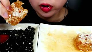 peace love 😍 asmr asmrsounds asmrvideo honey nature satisfying l honey bee asmr 1 food [upl. by Suiram]