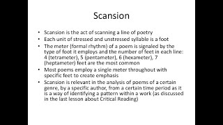 Topic  Scansion  Word stress 2 Part 6  Sem 5 RBCCW 30 JULY 2020 [upl. by Lind]