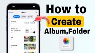 How to Create Albums Or Folders on Iphone  IOS 18 [upl. by Lledniw86]