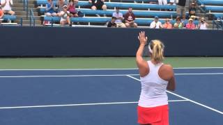 VandeweghePutintseva match point handshake and CoCos celebration [upl. by Lucy]