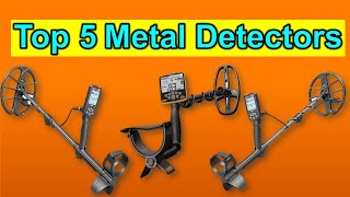 ✅TOP 5 Best Metal Detectors [upl. by Anelaj]