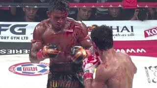 Muay Thai Furia y Sangre Buakaw vs Boxeador Ruso [upl. by Nodarse]