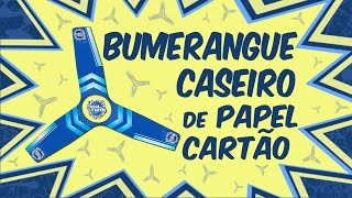 Como fazer BUMERANGUE de papel cartão em casa [upl. by Anib]